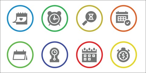 Fototapeta premium deadline icon set