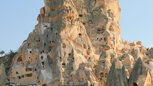 cappadocia uchisar landscape in Turkey