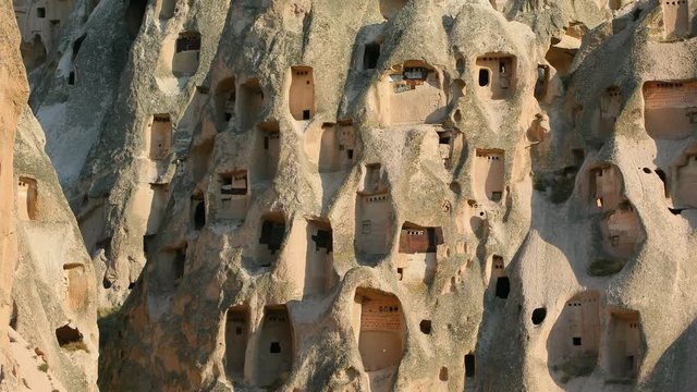 cappadocia uchisar landscape in Turkey