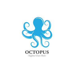 Octopus logo or symbol icon illustration design template