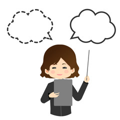 スーツ着用　説明