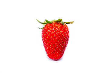 fresh strawberry isolated on white