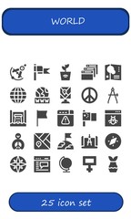 Fototapeta premium world icon set