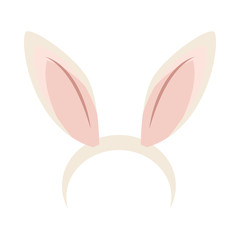 Obraz premium ears rabbit accessory isolated icon