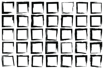 EPS 10 vector. A set of grunge black frames. Good for projects.