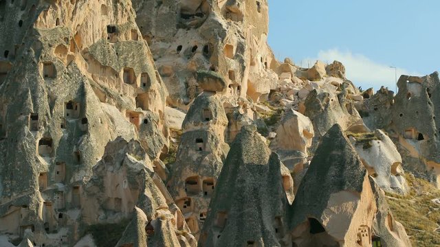 cappadocia uchisar landscape in Turkey