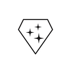 Shine icon. Vector