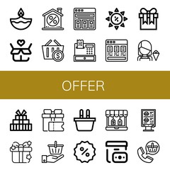 Set of offer icons