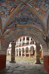 Obraz premium Monastery of St. Ivan of Rila, declared a World Heritage Site by Unesco, Bulgaria.