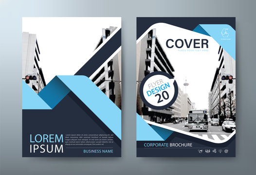 Annual report brochure flyer design template vector, Leaflet, presentation book cover templates, layout in A4 size.