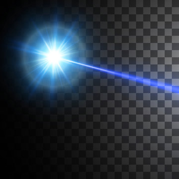 blue laser beam. vector illustration
