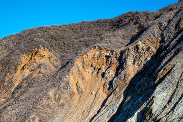 火山の山肌　大涌谷