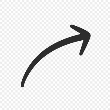 hand drawn arrow vector. arrow, cursor Icon.