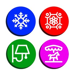 Set of ornate icons