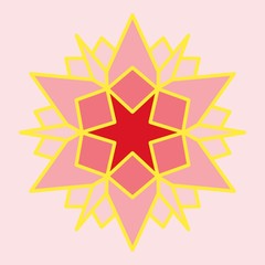 Simple design of illustration mandala 