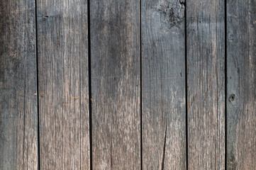 Old weathered wooden boards wall closeup as wooden background