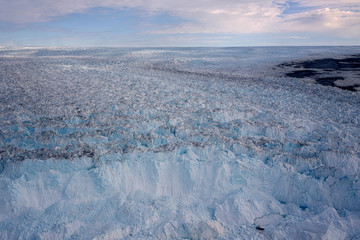 Greenland Ilulissat glaciers with blue eyes pool