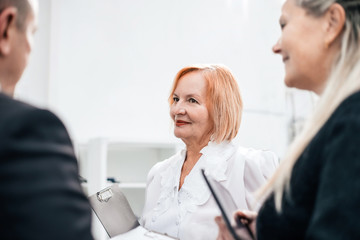 Fototapeta premium close up. group of employees standing in the office