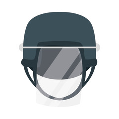 riot police helmet accessory icon