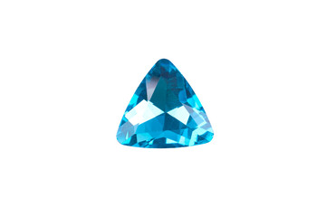 Shiny rhinestones isolated on white background, gemstone