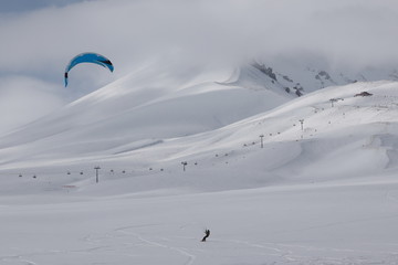 Kite snowboard