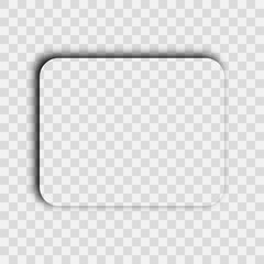 Dark transparent realistic shadow