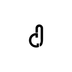 CD DC Letter Logo Design Vector