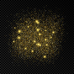 Golden glittering vector backdrop 