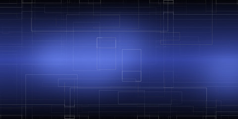 Futuristic grid line on blue for digital technology background wallpapers and advertising banner.