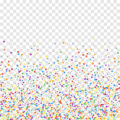 Festive confetti. Celebration stars. Rainbow confe