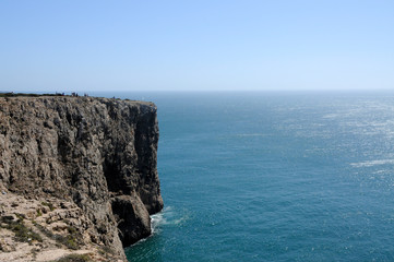 Fototapeta na wymiar Felsen am Cabo de São Vicente