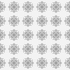 Mosaic seamless pattern. Black and white fair 