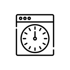 Obraz premium Page Optimization icon Vector illustration Line Design and Development style icon 