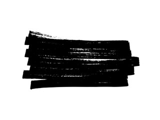 Black stain of paint with jagged edges isolated on a white background. Hand-drawn spot of paint, ink. Blotch drawn with a brush or felt-tip pen for backgrounds, substrates, basics. Vector illustration