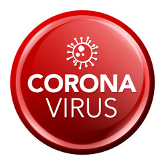 corona virus stamp. wuhan virus badge.