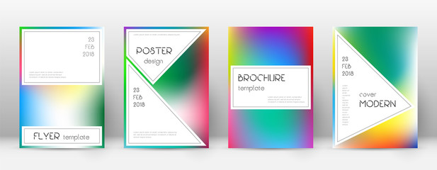 Naklejka premium Flyer layout. Stylish good-looking template for Br