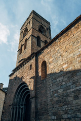 Part of a church in the town of Ainsa, in Spain.