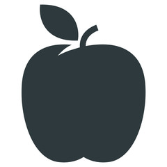 Apple black icon on white background