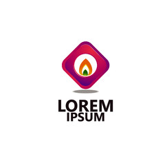 COMPANY LOGO 3D, Modern abstract design vector element for identity, logotype or icon. 