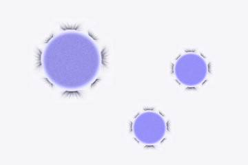 Coronavirus virus, illustration recreation