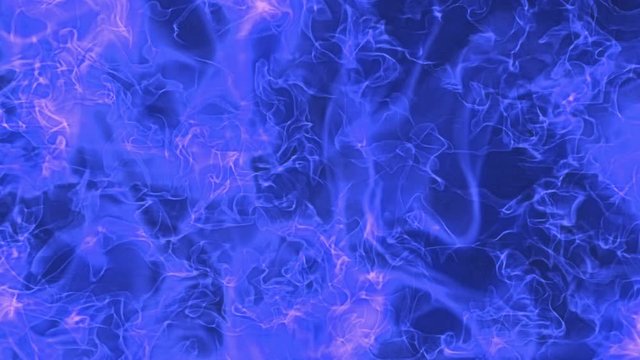 Blue Fire and flame explosion slow motion, Alpha matte. 3d render, 3d animation