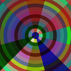 Obraz premium abstract colorful circle segment pattern