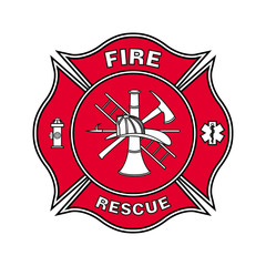 Fire Department Emblem St Florian Maltese Cross - 329779193