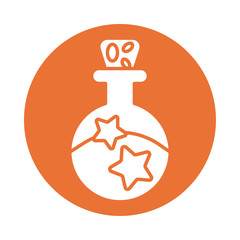 flask full of stars , silhouette style icon