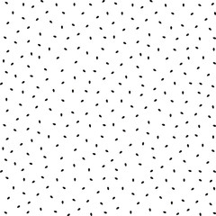 Watermelon seeds seamless pattern isolated on transparent background