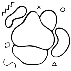 Modern abstract vector banners. Flat geometric shapes. Template for use in web or print design.