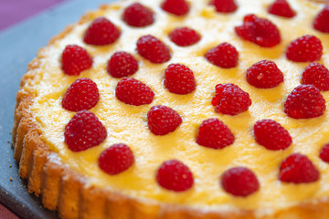 Pudding Rasberry cake