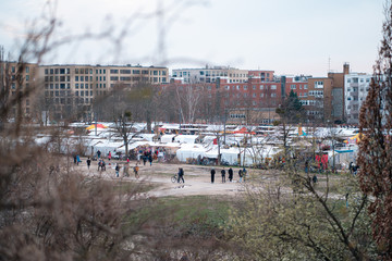 Fototapeta na wymiar view of Berlin Mauer Park