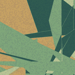 Fototapeta na wymiar Abstract Random Color Poligones Generative Art background illustration