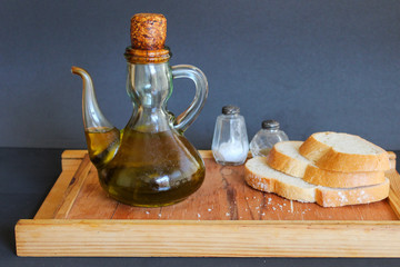 Olive Oil bread Dark Food